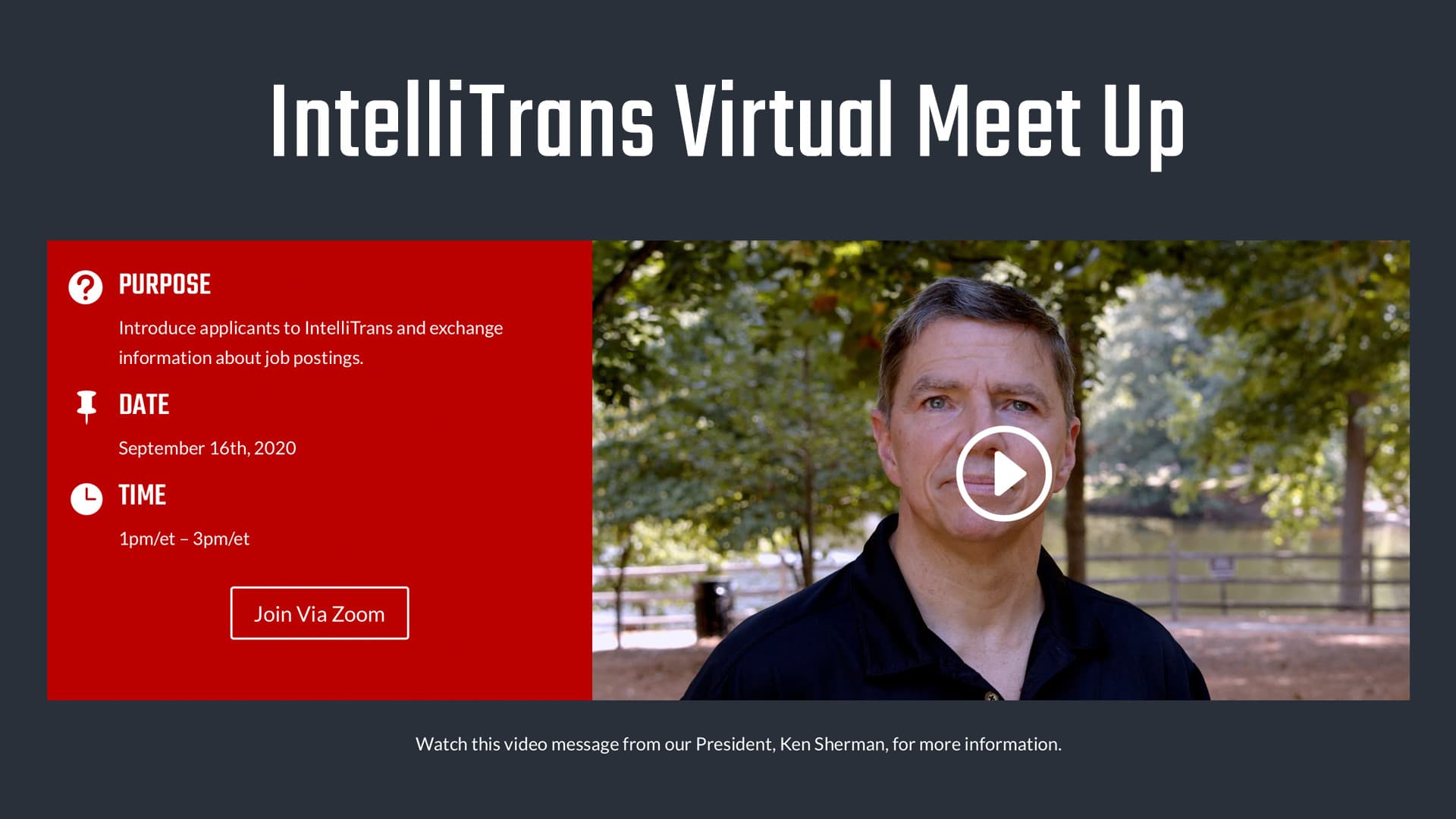 IntelliTrans Virtual Meet Up
